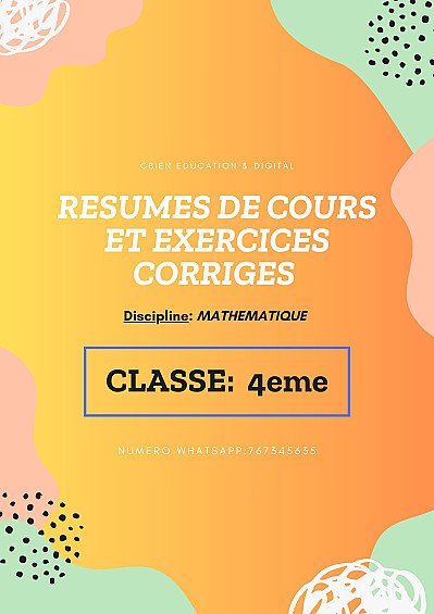Mathématique 4eme