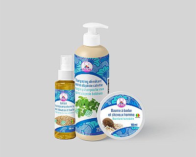 PACK POUSSE BARBE ET CHEVEUX 