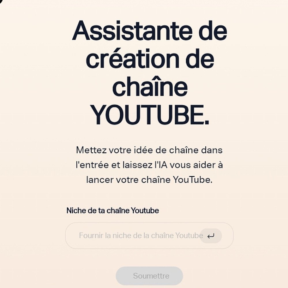 Assistant chaîne Youtube