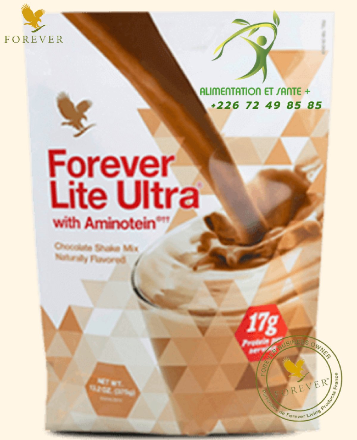 Complément Alimentaire FOREVER ULTRA LITE - Poudre Protéinée Saveur Vanille 375g